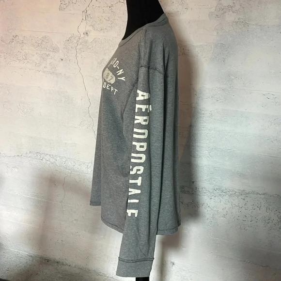 Aeropostale long sleeve gray t shirt size large - Picture 2 of 6